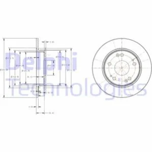 Гальмівний диск для DELPHI BG4118C фото товару