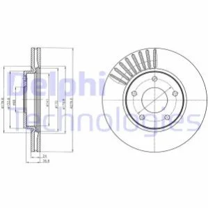 <strong>Тормозной диск DELPHI BG4282C (фото 1)</strong>