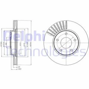 Тормозной диск для DELPHI BG4282C фото товара