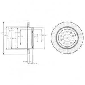 <strong>MAZDA гальмівний диск задн.Mazda CX-7 DELPHI BG4336 (фото 1)</strong>