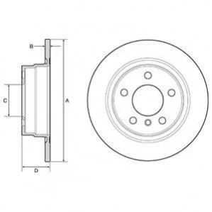 BMW Диск гальмівний задній 3 F20, 2/F22 для BMW DELPHI BG4649C фото товару