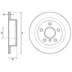 MINI Гальмівний диск MINI (F55) Cooper S 13- для Mini DELPHI BG4706C фото товару