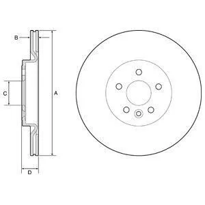 Гальмівний диск для Land Rover, Jaguar DELPHI BG4786C фото товару