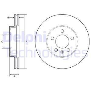 Диск гальмівний Delphi BG4963C фото товару