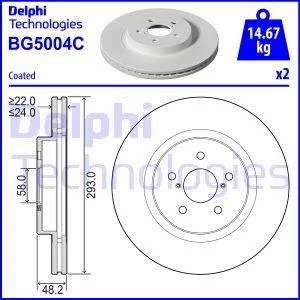 <strong>Гальмівний диск DELPHI BG5004C (фото 1)</strong>