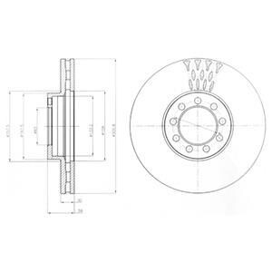 IVECO диск гальм. передн. Daily 06- Delphi BG9062 фото товару