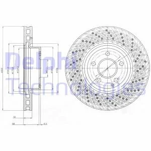 Гальмівний диск для DELPHI BG9076C фото товару