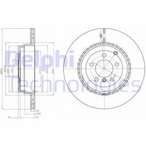 <strong>Диск гальмівний DELPHI BG9080C (фото 1)</strong>