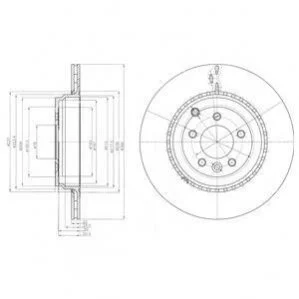 <strong>LANDROVER Диск тормозной задн.лакиров.! Range Rover Sport 09- DELPHI BG9082C (фото 1)</strong>
