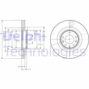 <strong>Гальмівний диск DELPHI BG9104 (фото 1)</strong>
