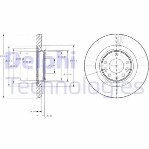 Гальмівний диск для DELPHI BG9104 фото товару