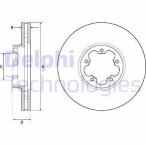 Гальмівний диск для Ford DELPHI BG9142C фото товару