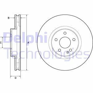 Гальмівний диск для DELPHI BG9174C фото товару