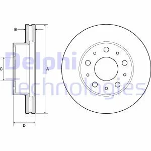 Гальмівний диск для DELPHI BG9180C фото товару