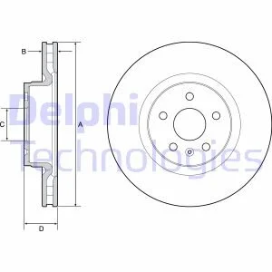 Гальмівний диск для DELPHI BG9220C фото товару