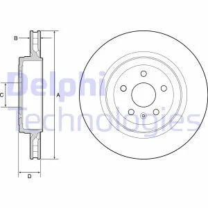 Гальмівний диск для DELPHI BG9221C фото товару