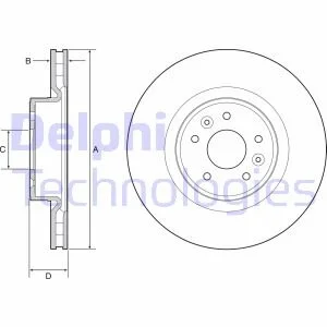 Гальмівний диск для DELPHI BG9232C фото товару