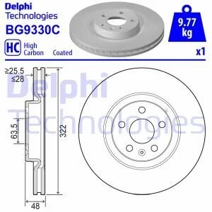 Гальмівний диск для Volvo DELPHI BG9330C фото товару