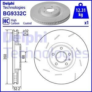 <strong>Гальмівний диск DELPHI BG9332C (фото 1)</strong>