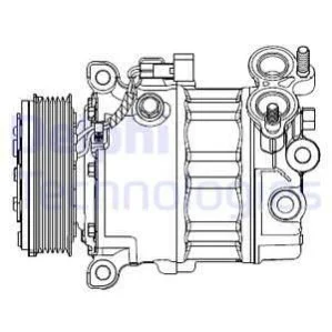 <strong>Компресор кондиціонера DELPHI CS20512 (фото 1)</strong>