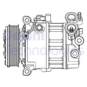 Компресор кондиціонера для Ford, Mazda, Volvo DELPHI CS20512 фото товару