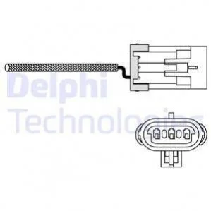 Лямбда-зонд для Volkswagen, Renault, Suzuki, Rover, Opel DELPHI ES10988-12B1 фото товару