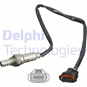 Лямбда-зонд (кількість дротів 4, 520мм) CHEVROLET AVEO, CRUZE, TRAX OPEL ASTRA J, ASTRA J GTC, INSIGNIA A, MOKKA / MOKKA X, ZAFIRA C 1.6/1.8 07.08- для Opel, Chevrolet DELPHI ES2042612B1 фото товару