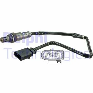 Лямбда-зонд (кількість дротів 4, 500мм) AUDI A3 CHEVROLET EPICA NISSAN X-TRAIL I SEAT ALTEA, ALTEA XL, CORDOBA, IBIZA III, LEON, TOLEDO III SKODA FABIA I, FABIA II, OCTAVIA II 1.2-2.2D 06.01- для Audi, Jeep, Volkswagen, Seat, Honda DELPHI ES2067812B1 фото товару