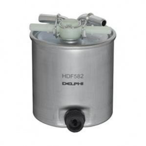NISSAN Фильтр топливный без датч.воды Qashqai,X-Trail 2.0dCi 07- Delphi HDF582