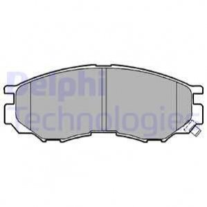 MITSUBISHI гальмівні колодки передн. Space Gear -01 Delphi LP1010 (фото 1)