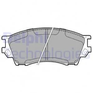 <strong>MAZDA гальмівні колодки передн.Xedos 9 93- DELPHI LP1063 (фото 1)</strong>