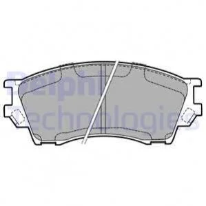 MAZDA гальмівні колодки передн.Xedos 9 93- для Opel, Vauxhall, Fiat DELPHI LP1063 фото товару