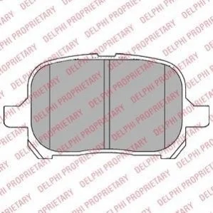 Комплект гальмівних колодок з 4 шт. дисків для Toyota DELPHI LP1144 фото товару