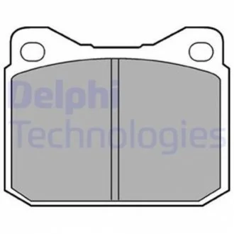 Комплект гальмівних колодок з 4 шт. дисків для Volkswagen, Opel, Vauxhall DELPHI LP117 фото товару