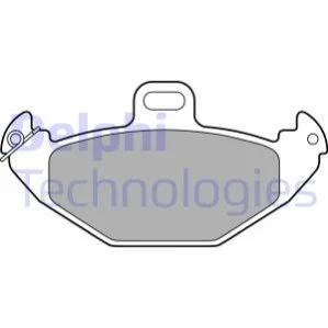 <strong>RENAULT Тормозные колодки задние Laguna I,Espace III 94-00 (сист.Brembo) DELPHI LP1252 (фото 1)</strong>