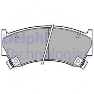 <strong>Комплект гальмівних колодок з 4 шт. дисків DELPHI LP1590 (фото 1)</strong>