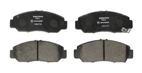 Гальмівні колодки, дискові для Honda, Nissan, BYD, Infiniti, Acura DELPHI LP1704 фото товару