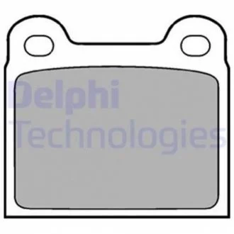 Комплект гальмівних колодок з 4 шт. дисків для DELPHI LP18 фото товару