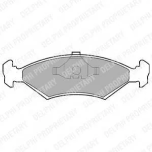 Комплект гальмівних колодок з 4 шт. дисків для Ford, Mazda DELPHI LP204 фото товару