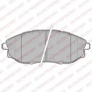 <strong>CHEVROLET гальмів.колодки передн. Epica 06- DELPHI LP2183 (фото 1)</strong>