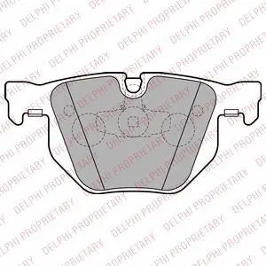 <strong>Комплект гальмівних колодок задн, BMW 3 (E90), 3 (E91), 3 (E92), 3 (E93), X1 (E84) 2.0D-3.0D 12.04-12.13 DELPHI LP2256 (фото 1)</strong>