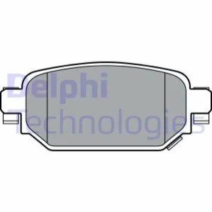 Гальмівні колодки, дискові для Mazda DELPHI LP3393 фото товару