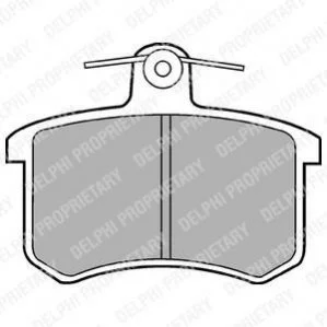 <strong>VW Тормозные колодки задн.Audi 80/A4/100/A6/A8 DELPHI LP451 (фото 1)</strong>