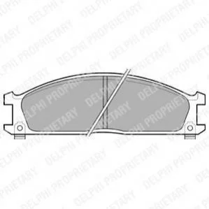 Гальмівні колодки, дискові для Nissan DELPHI LP543 фото товару