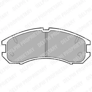 <strong>Комплект гальмівних колодок з 4 шт. дисків DELPHI LP595 (фото 1)</strong>