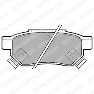Комплект тормозных колодок, дисковый тормоз Delphi LP625 фото товару