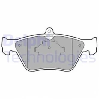 Комплект гальмівних колодок з 4 шт. дисків для Opel, Audi, Alfa Romeo, Porsche, Volvo DELPHI LP873 фото товару