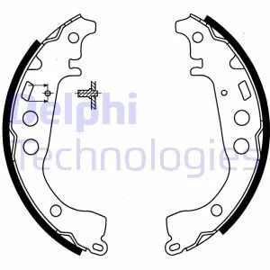 Гальмівні колодки, барабанні для Toyota, Geely, Great Wall DELPHI LS1854 фото товара