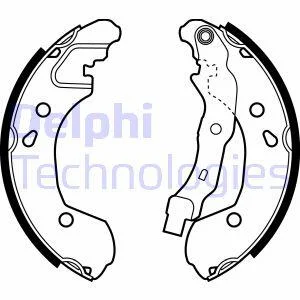<strong>Гальмівні колодки, барабанні DELPHI LS1965 (фото 1)</strong>