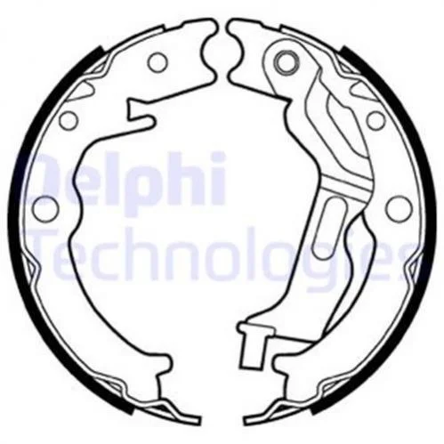 <strong>Гальмівні колодки барабані DELPHI LS2025 (фото 1)</strong>